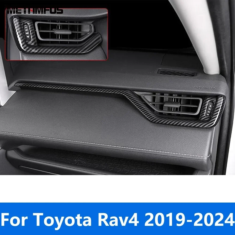 

Interior Accessories For Toyota Rav4 Rav 4 2019-2021 2022 2023 2024 Carbon Fiber Center Console Dashboard Panel Molding Trim