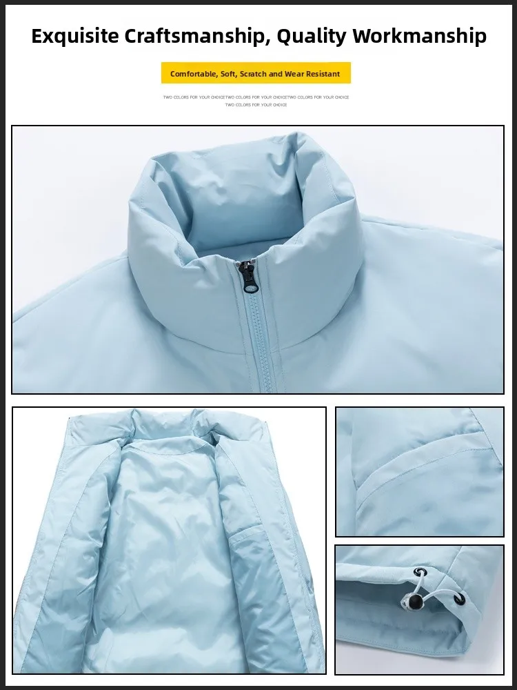 

TUCANO Woodpeer Couple Cotton Jaet Bread Sle Stand Collar Men's Autumn Winter Warmth Versatile Youth Faion Polyester ...