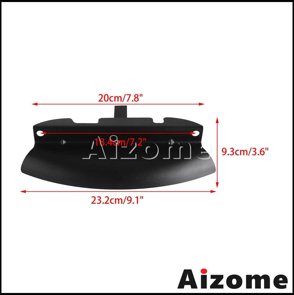 Schwarzes unteres dreifaches Baum windab weiser motorrad für harley touring street electra road glide road king flh/t flhx 2015-2018