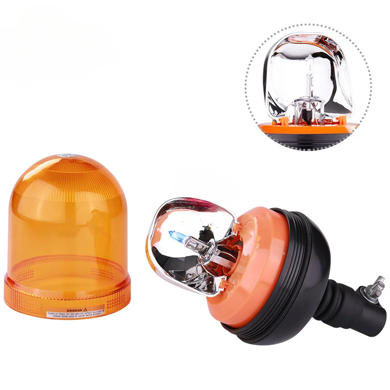 E9 12V 24V Warning Emergency Halogen Strobe Light Flashing Agricultural Machinery Flashing Beacon Signal Lamp Truck Tractor IP65