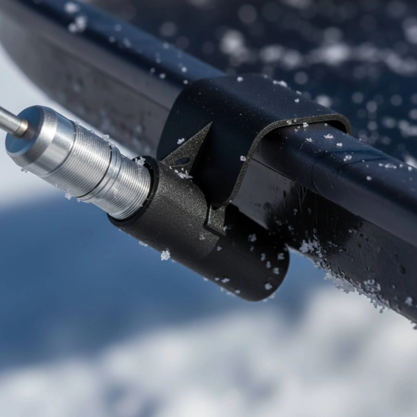 Ice Fishing Rod Holder Cylindrical Socket Sled Mount Rod Holder Ice Fishing Sled Mount Hook-Shaped Bracket Outdoor Gear