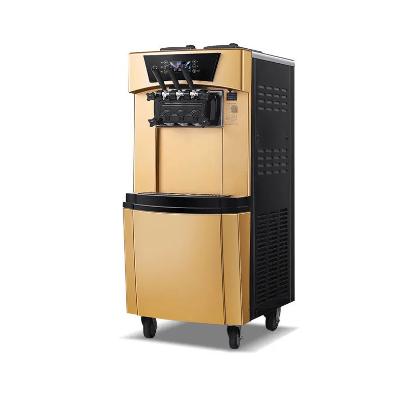 Ice cream machine commercial automatic vertical three-color ice cream cone machine c