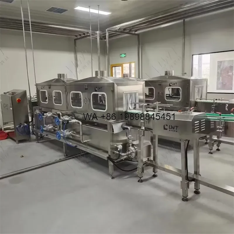 Wmwmnu New Stainless Steel Canned Food and Fruit Juice Bottle Washer Automatic Filled Cans Washing with PLC Control