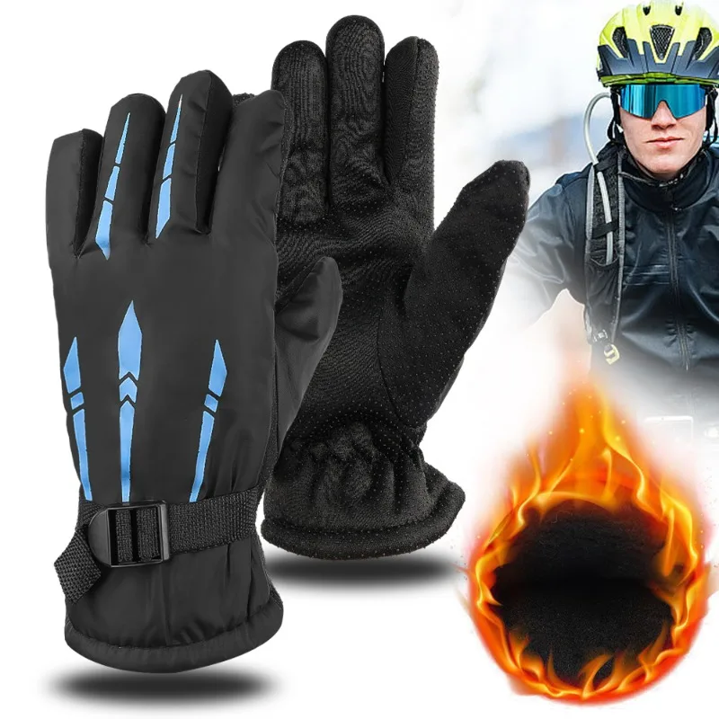 Winter Ski Gloves Unisex Non-slip Waterproof Men Women Fashion Outdoor Sports Running Motorcycle Fleece Warm Snow Sports Gloves