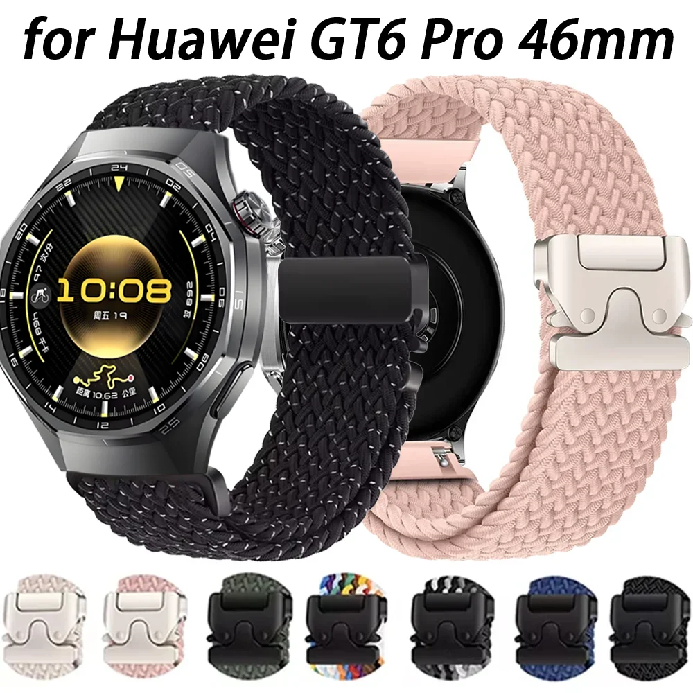 Fallschirmschnallen-Nylon-Geflechtband für Huawei Watch 5 46mm GT6-5-4 Flexibles Armband für Redmi Watch 5 Active/Lite