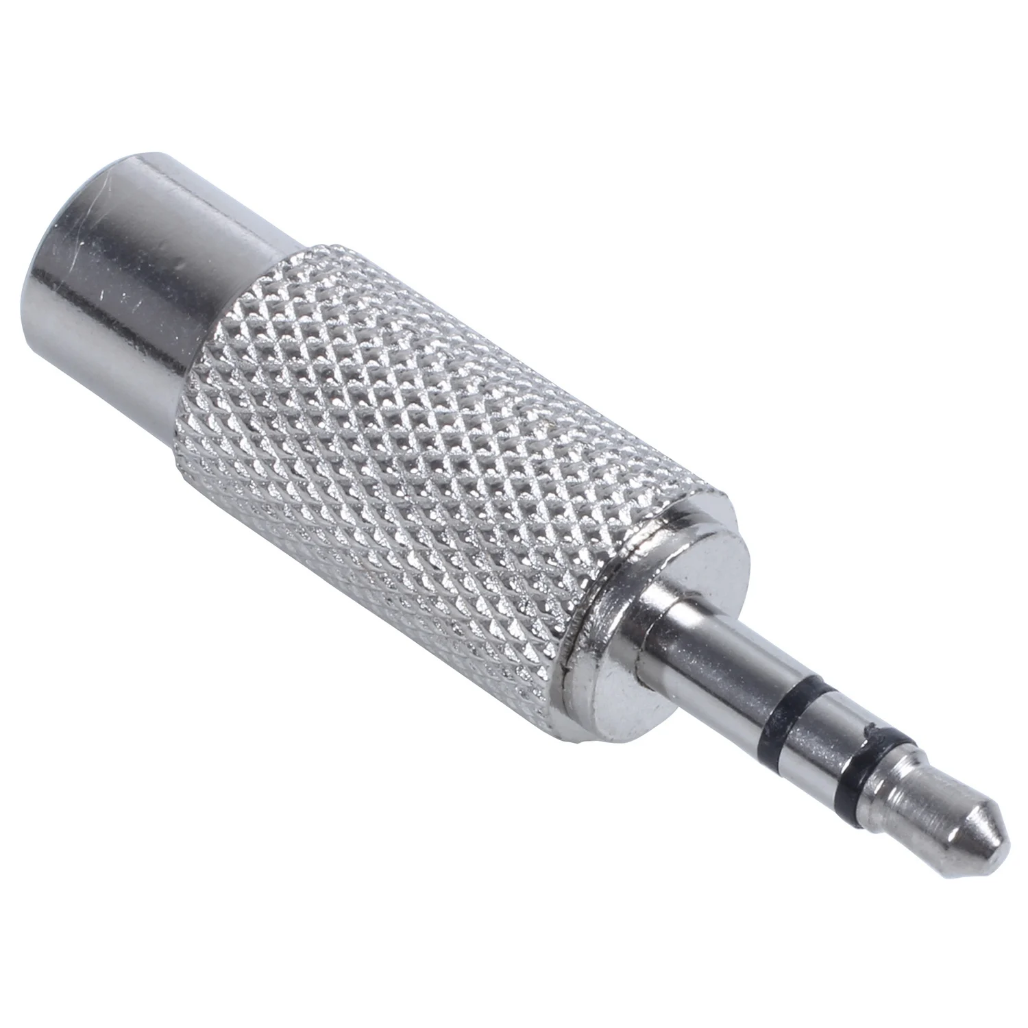 ستيريو ذكر إلى رسيا أحادية أنثى محول الصوت ، الفضة ، 3.5 مللي متر