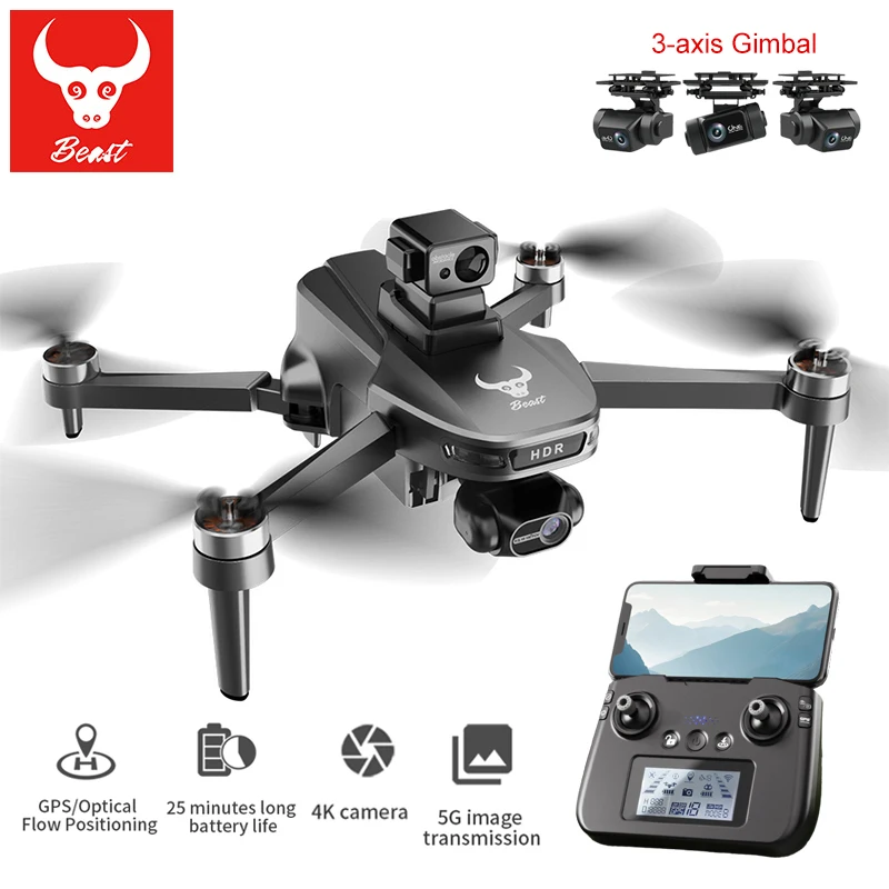 SG109 MAX2 Drone GPS 3-axis Gimbal 4K HD Camera FPV 5G WIFI fotografia aerea Mini Dron RC Quadcopter 2024 nuovo 25MIN