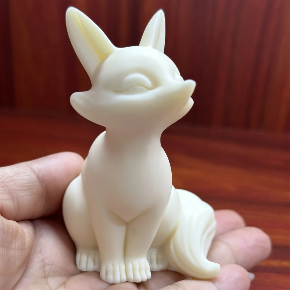 3D Fox Silicone Mold DIY Candles, Resin and Gypsum Crafts - Cartoon Little Fox Design Home Decoration