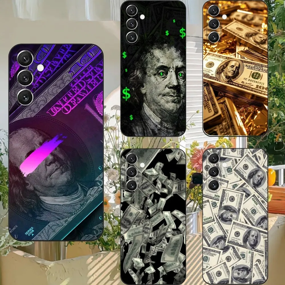 

Gold Cash Art Phone Case Phone Case For Samsung S25,S24,S21,S22,S23,S30,Ultra,S20,Plus,Fe,Lite,Note,10,9,5G Black Cover