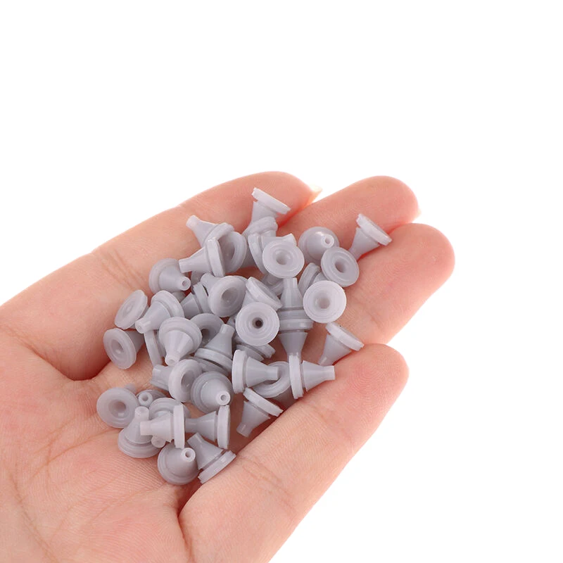 50pcs/lot Shower Head Rubber Silicone Nozzle Nipple Replacement Water Spray Fits 8mm Hole Bathroom Accessories