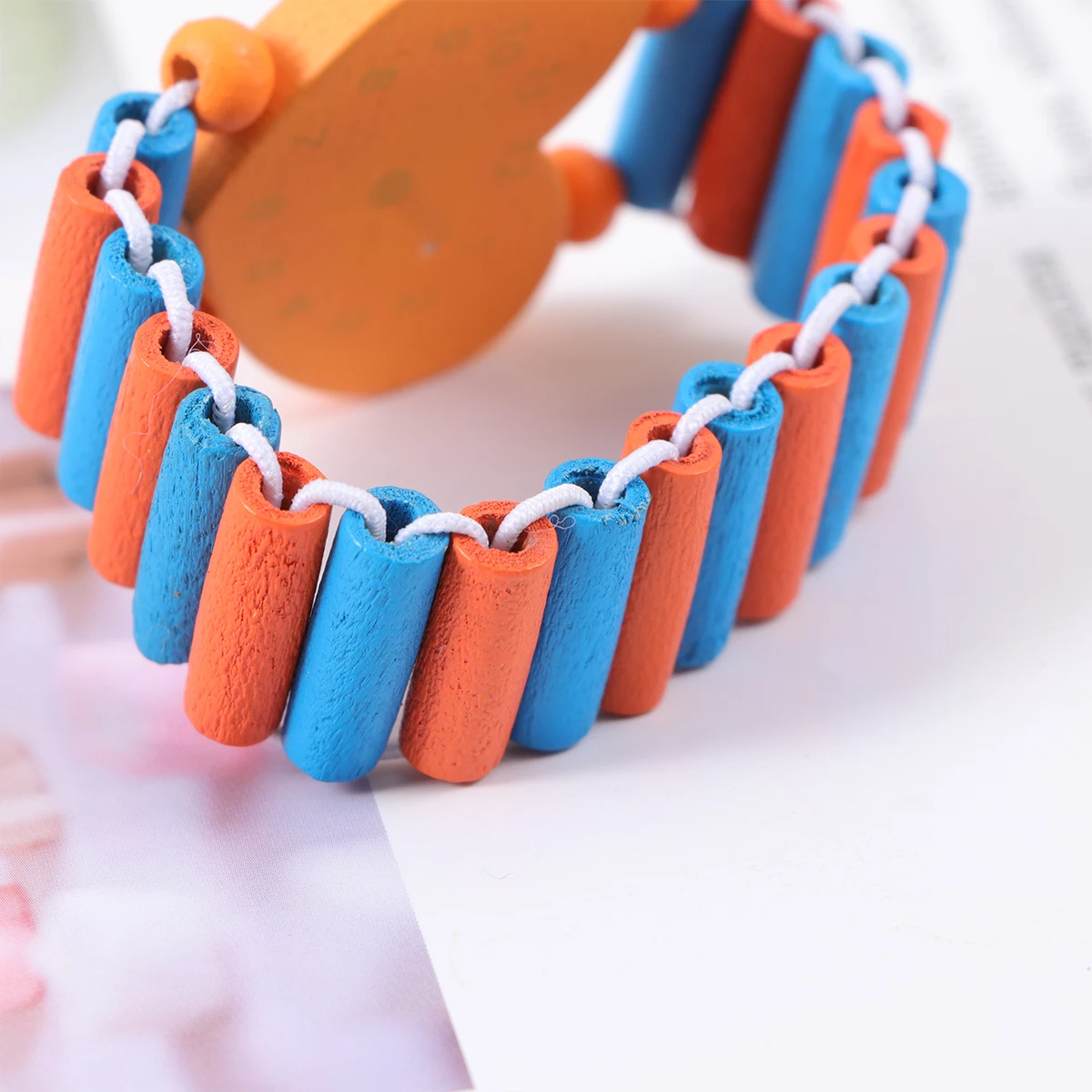 5 قطعة ساعة اليد الخشبية ألعاب الرسوم المتحركة الإبداعية للأطفال ساعة اليد الأنيقة الطازجة ساعة خشبية لون عشوائي