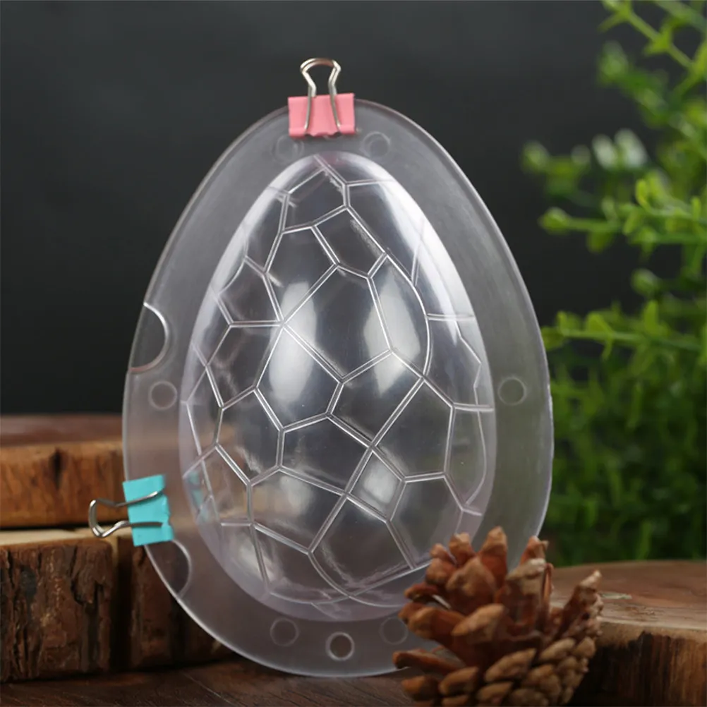 Dinosaur Egg Mold Food Grade Plastic 3D Chocolate Mould Cake Decorating Tool Reusable Easy Clean Dinosaur Egg Mold for Cake
