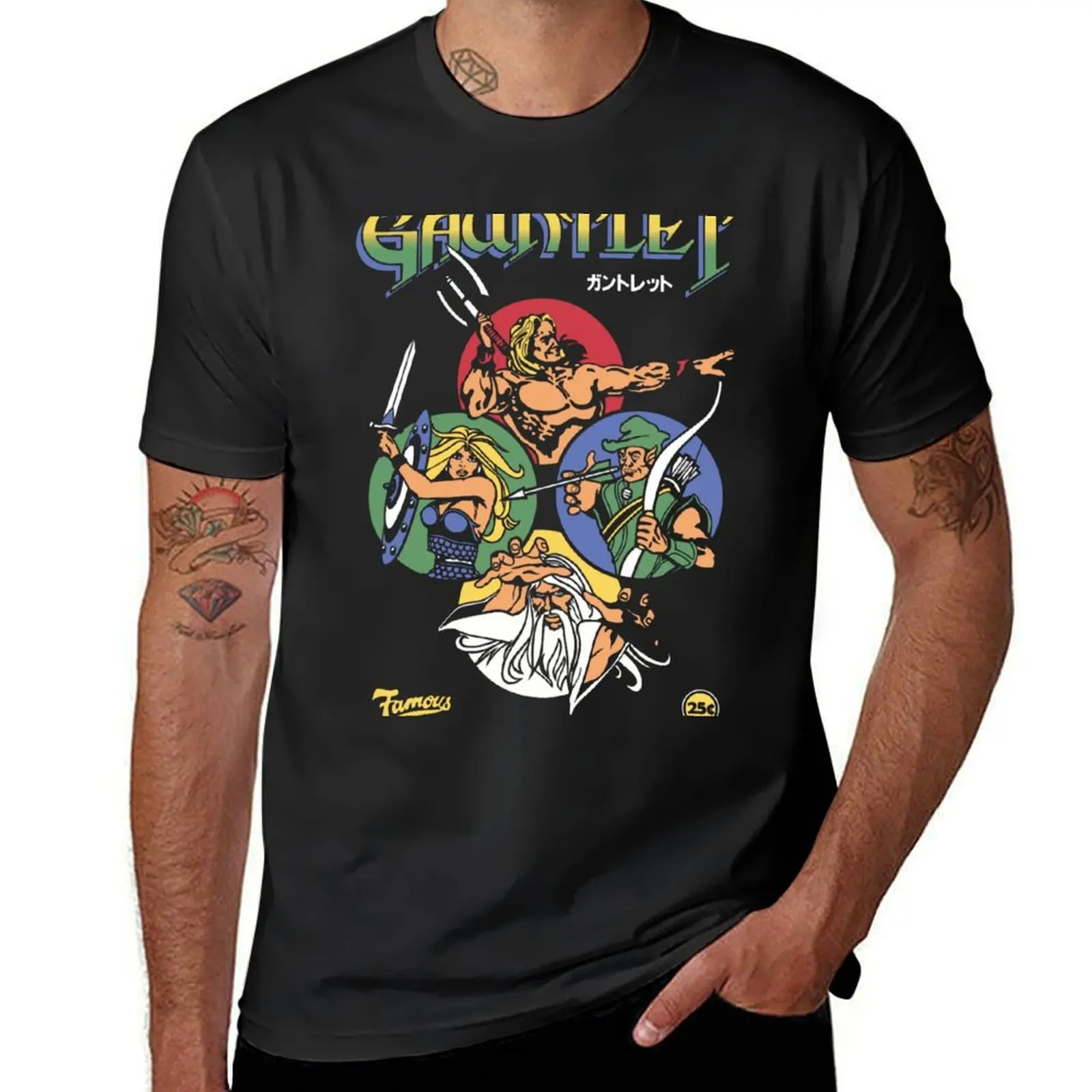 

Gauntlet Retro Vintage Arcade Gaming T-shirt aesthetic clothes funnys boys animal print mens clothing