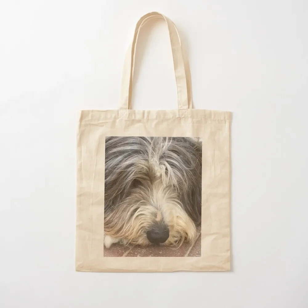 

Bearded Collie Nap Time - Always got one eye open just in case! Tote Bag large size bags Gift bags Tote Bag