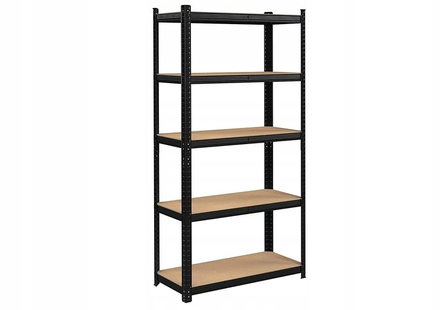 Sila Opbergrek Staal 5 Planken 180 cm Zwart 3 in 1 Press zwart