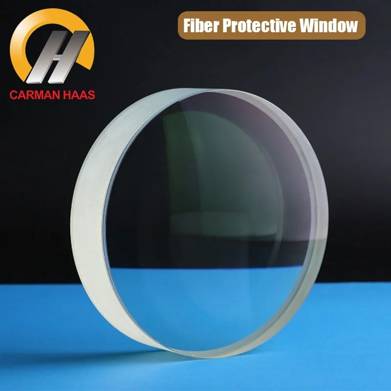 

10 Pcs/Lot Carmanhaas 1064nm Fiber Laser Protective Lens Glass 6KW Protective Window Lenses Laser for Cutting Welding Machine