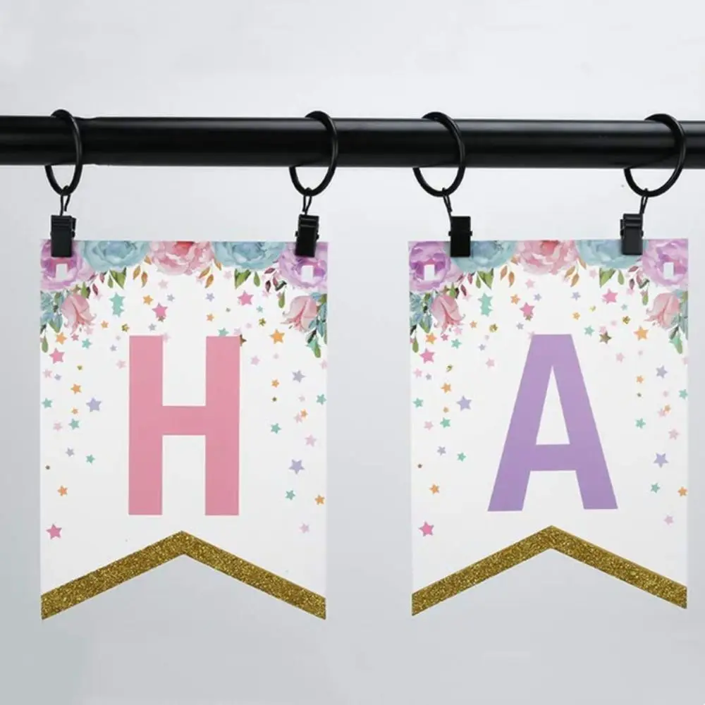10Pcs Curtain Rings Clips High Quality Metal Curtain Hanging Ring with Clips Rustproof Clothes Clip Curtain Rings Buckles