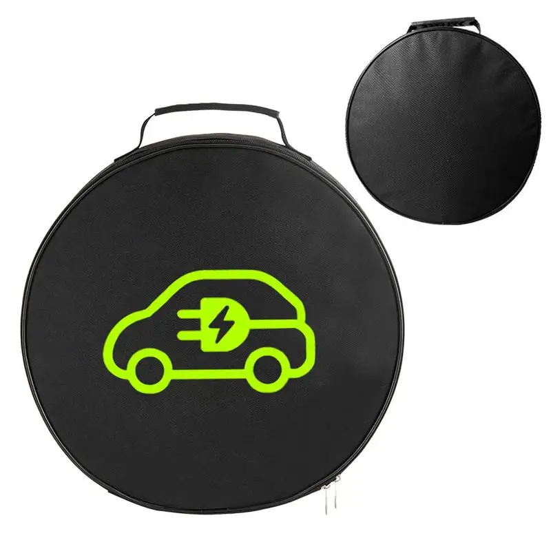 

Round Cable Bag Waterproof Electric Vehicle Charging Cable Organizer Bag Portable Electric Vehicle Charging Cable Storage Bag