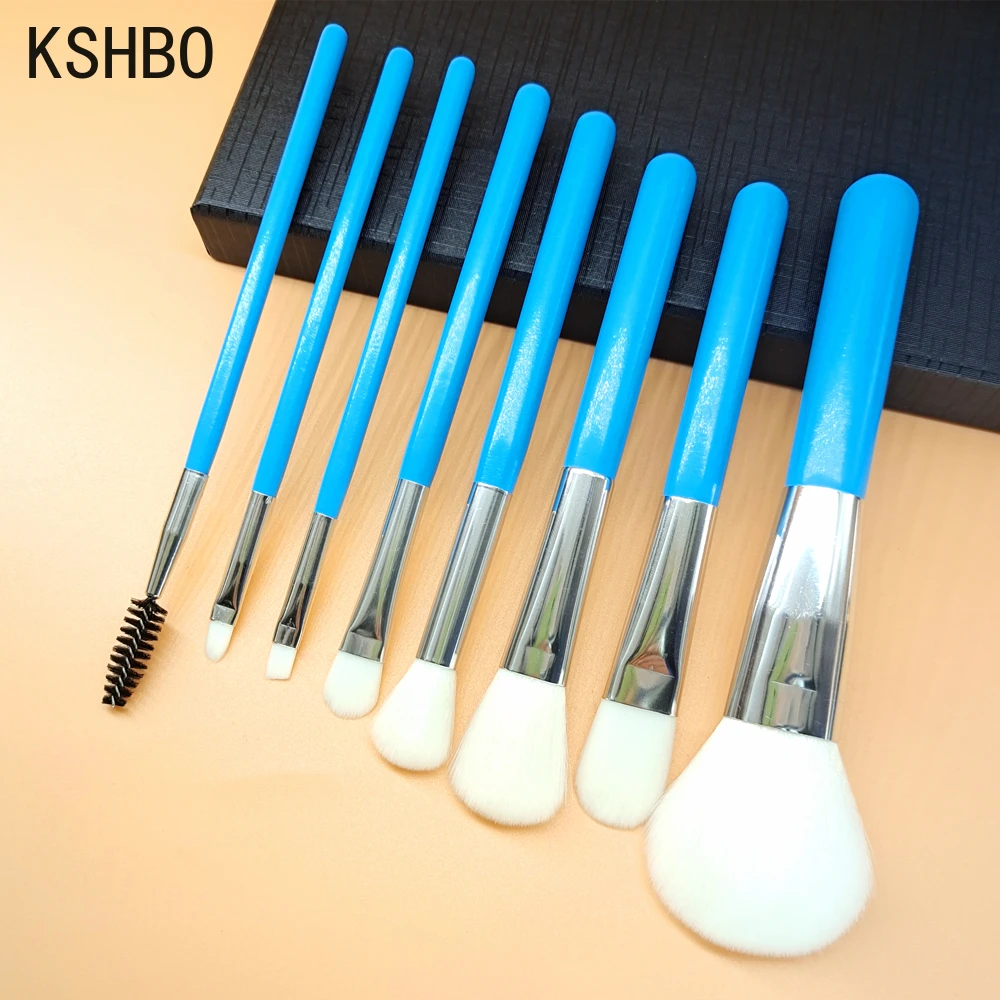 8Pcs Makeup Brushes Set Cosmetic Brush Eyeshadow Eyebrow Eyelash Face Powder Foundation Blush Brush Lips Beauty Make Up Tools