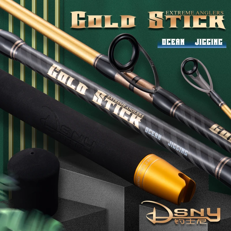 

2023 New DSNY GSOJ Slow/Fast Jigging Rod 1.58m 1.6m 1.68m Single Section Full Fuji Parts Spinning Casting Ocean Boat Rod PE1-10