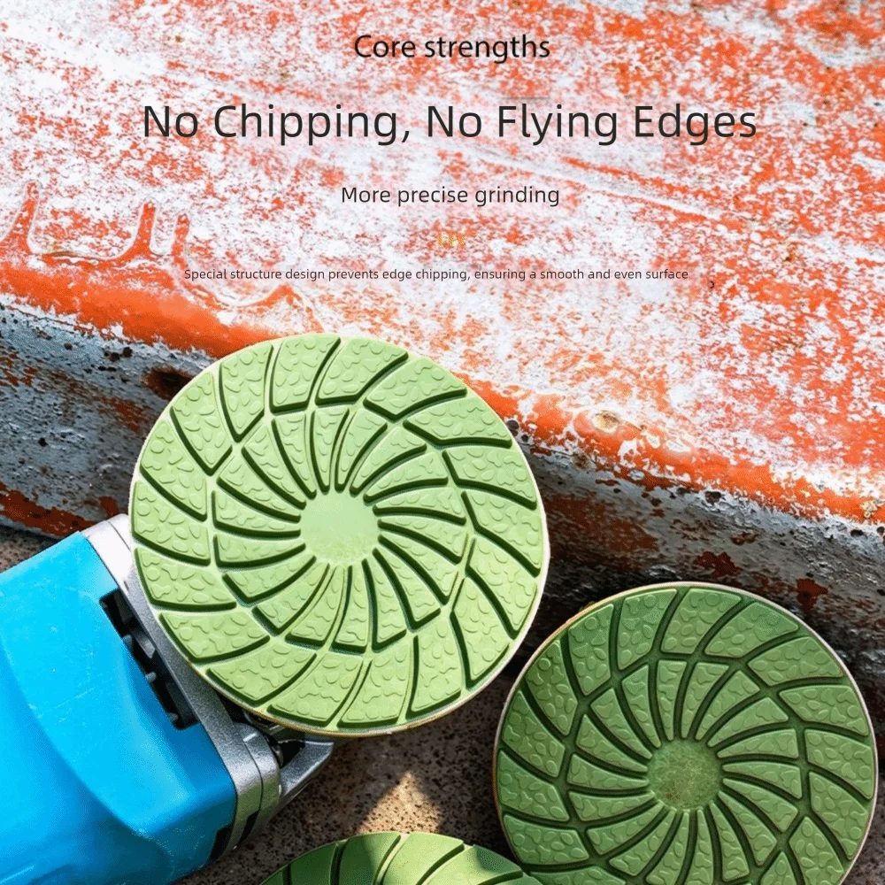 80/100mm Grinding Disc Reinforced Threaded Attachment Polishing Disc M10 All-In-One Ceramic Tile Trimming Polishing Disc