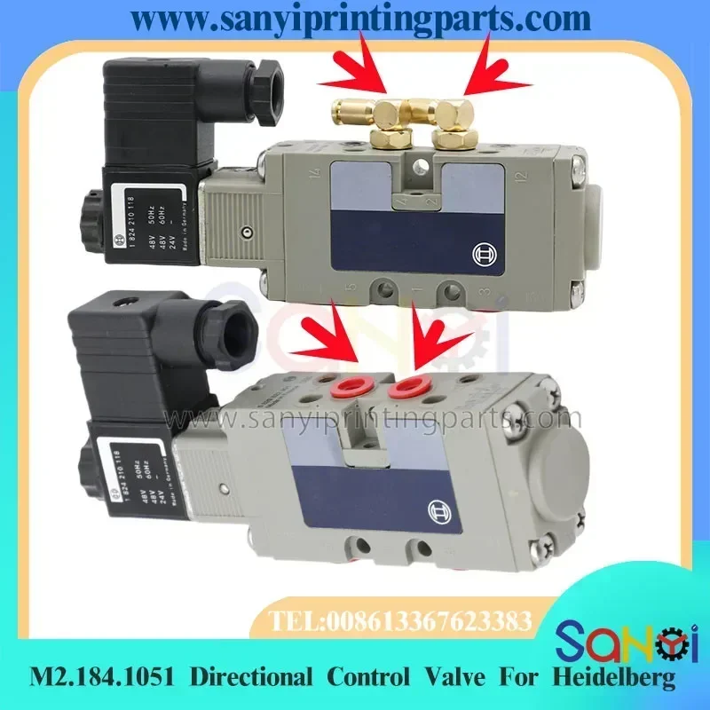 Best Quality 1 Piece M2.184.1051 Directional Control Valve For Heidelberg Printing Machine