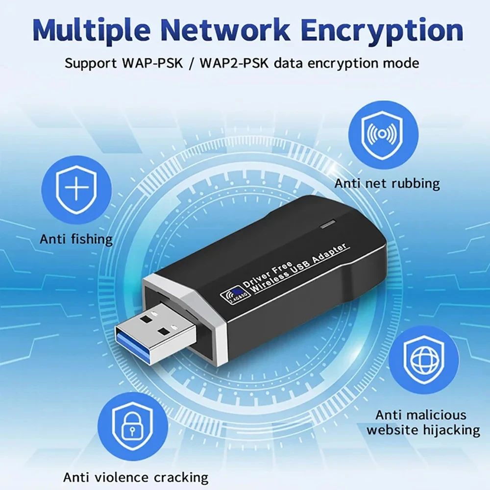 USB3.0 Wi-Fi адаптер AC1300 5G 2,4G Беспроводная сетевая карта USB Ethernet для ПК, ноутбука, настольного компьютера, Windows, Wi-Fi, антенна, бесплатный драйвер