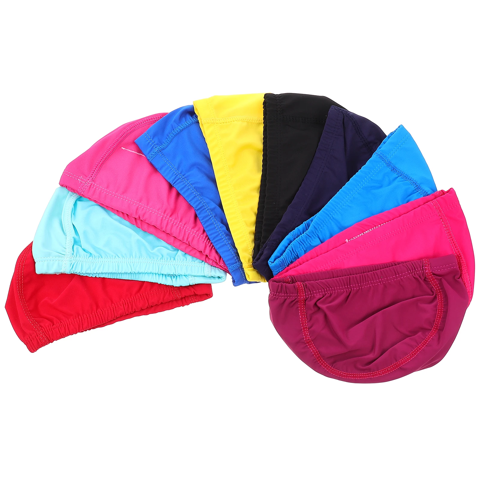 

10 Pcs Swim Cap Swimming Set Hat Women Elasticity Ladies Universal Adult for Baby