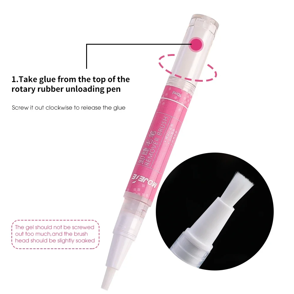 10ML Eyelash Glue Remover Professional Non-irritating Transparent Semi Permanent Quick Drying Eyelash Extension Makeup Remover