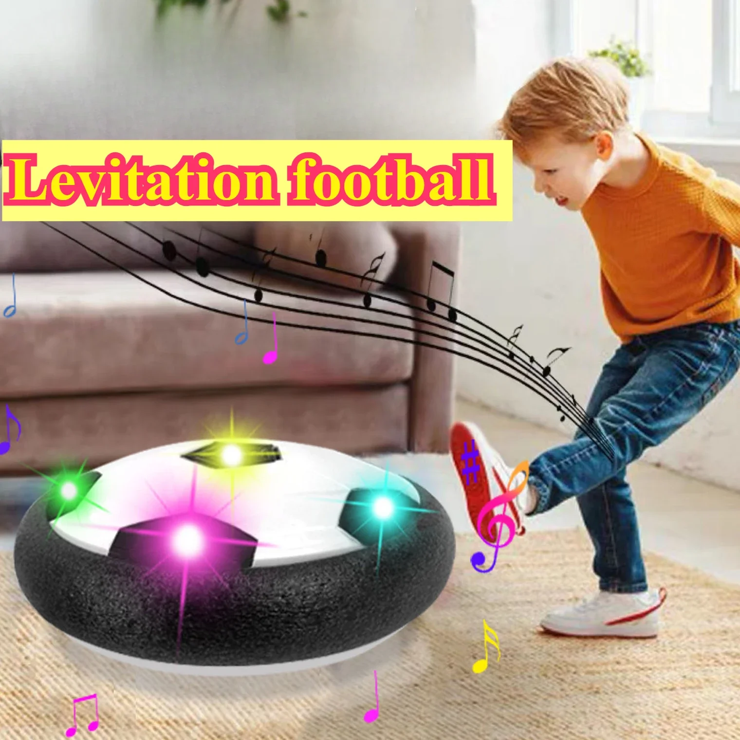 Juguete de fútbol de levitación, cojín de aire, balón de fútbol de espuma flotante, juguete para niños de 3 a 6 años, juguetes de fútbol suspendidos para levitar