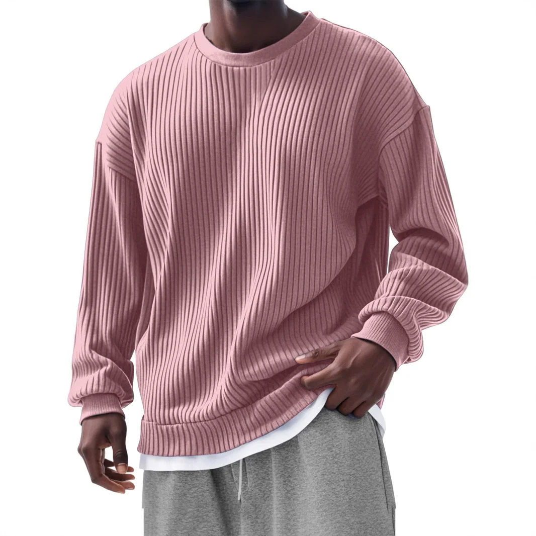 Frühling Herbst männer Sweatshirt Lange Hülse O-ansatz Casual Hoodie Mann Solide Lose Sport Pullover Streetwear Sweatshirts Plus Größe