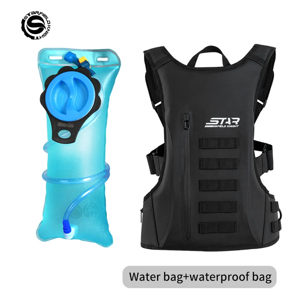 

Large Capacity Motorcycle Hydration Pack Lightweight Motocross Water Backpack Waterproof Motorbike Backpack Built-in Water Bag