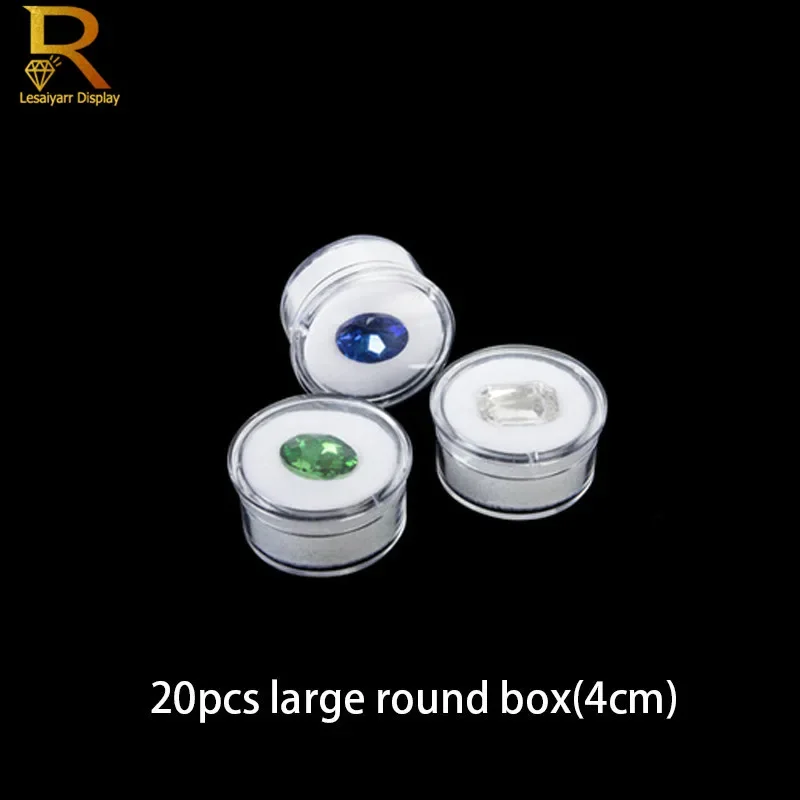 Metal Diamond Jewelry Tray With Insert Box Stone Gem Storage Exhibition Holder Gemstone Showcase Stone Display Organizer Boxs