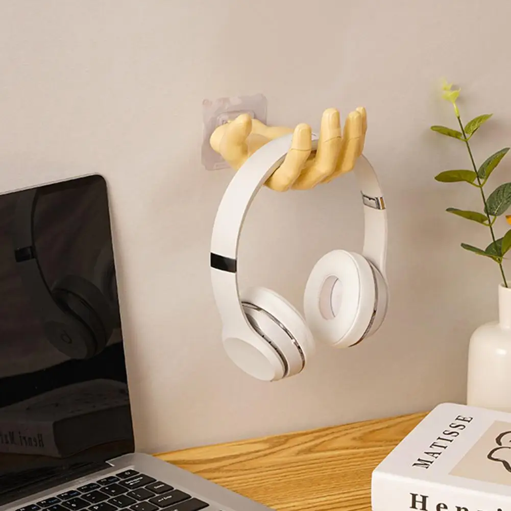 Wall Hook Punch-free Trace-less Eco-friendly Creative Convenient Decorative Resin Hand Shape Storage Hook Key Accessories