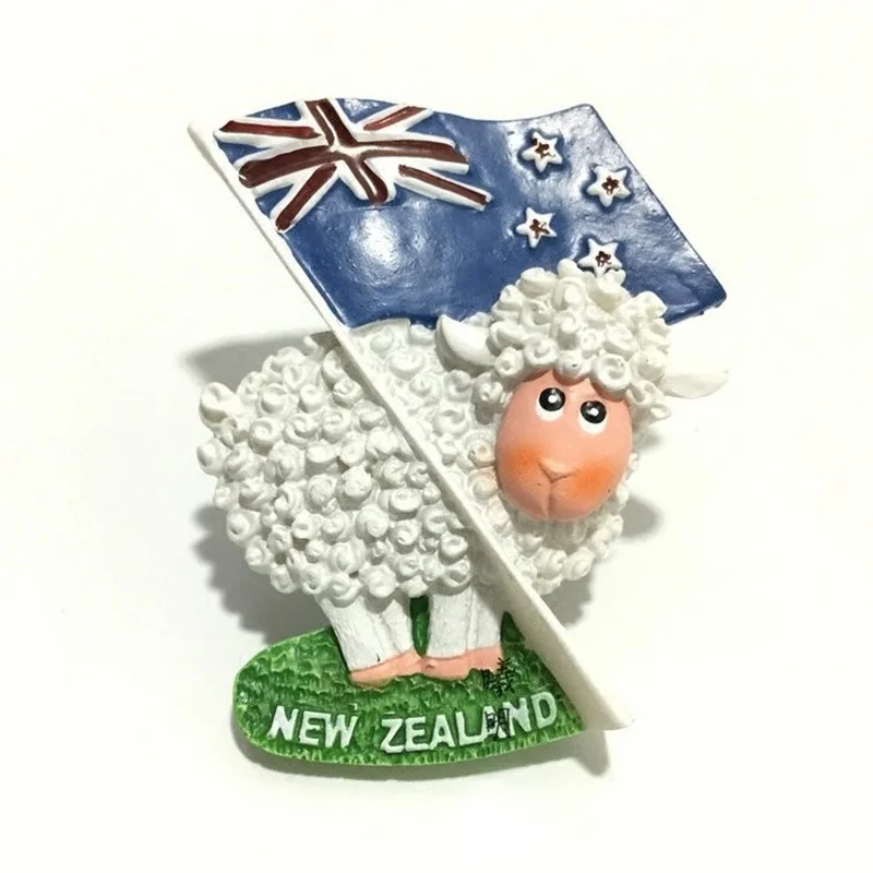 New Zealand Travelling Souvenirs Fridge Magnets Cute Sheep Kiwi Tourist Souvenirs Magnetic Stickers for Message Board Home Decor