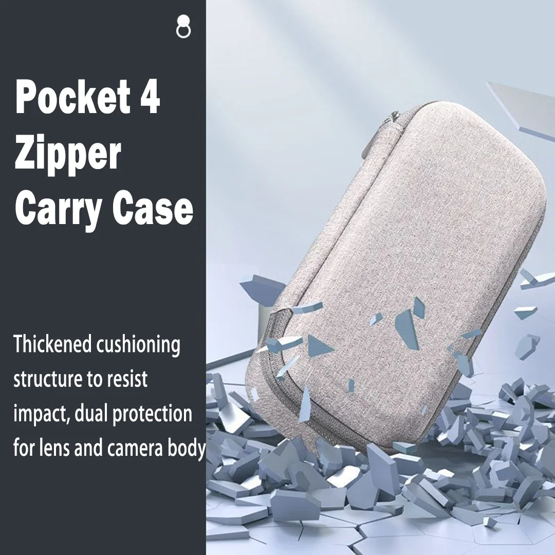 Protective Camera Bag Shockproof Protection Large Capacity Carrying Case Durable Action Camera Case for DJI Osmo Pocket 4