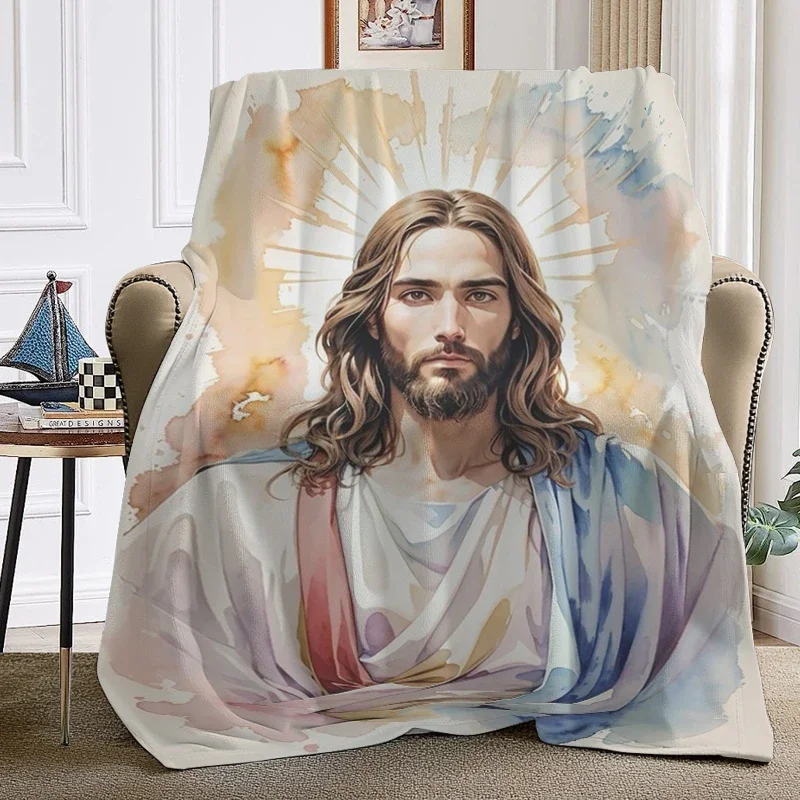 King Size Soft Fluffy Throw Blanket Warm Microfiber Fleece Bedding for Winter Customizable Camping Sofa Nap Blanket