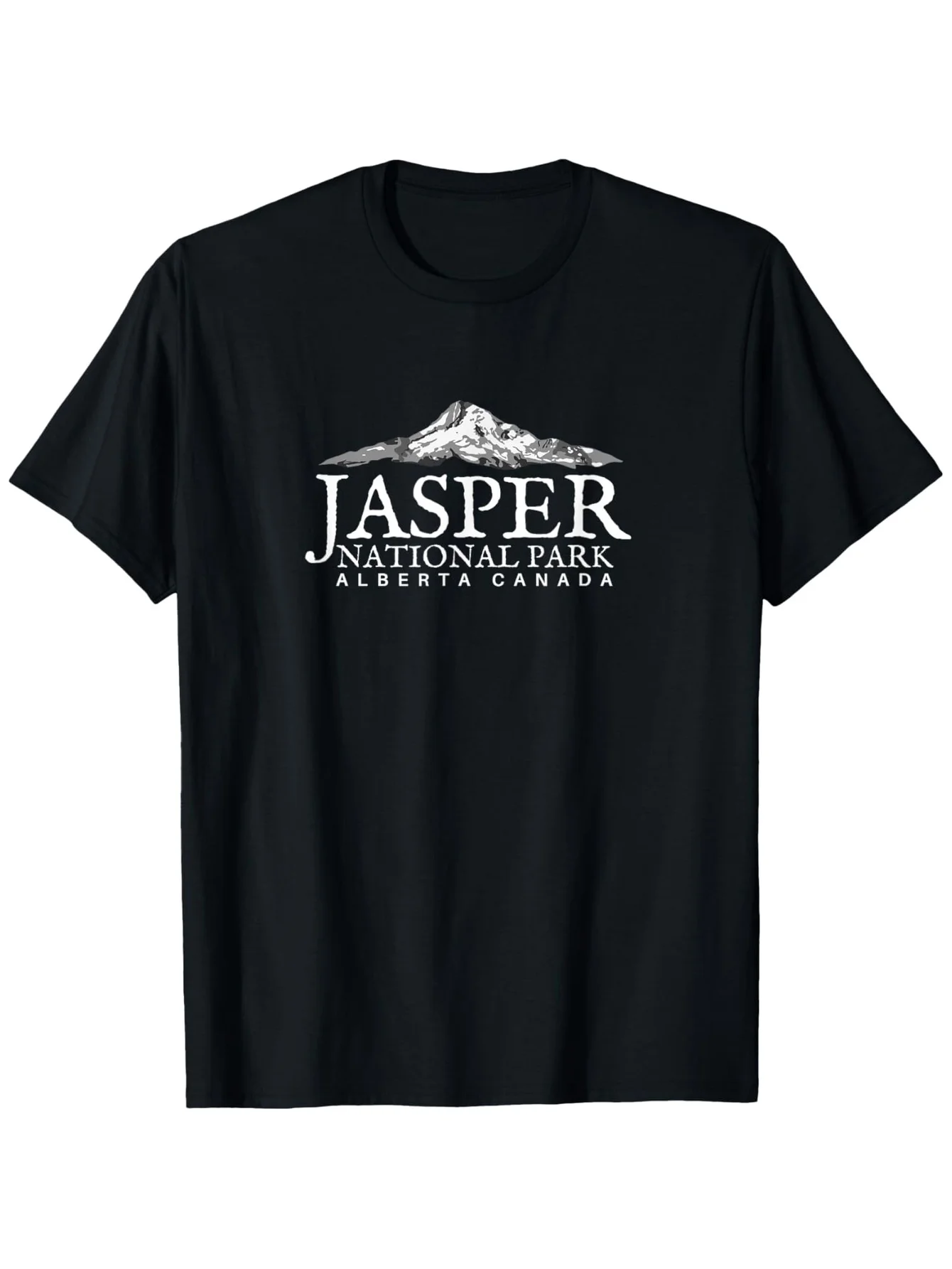 تي شيرت Jasper National Park - قطن ثقيل الوزن، هدية تذكارية للمشي لمسافات طويلة على الجبال