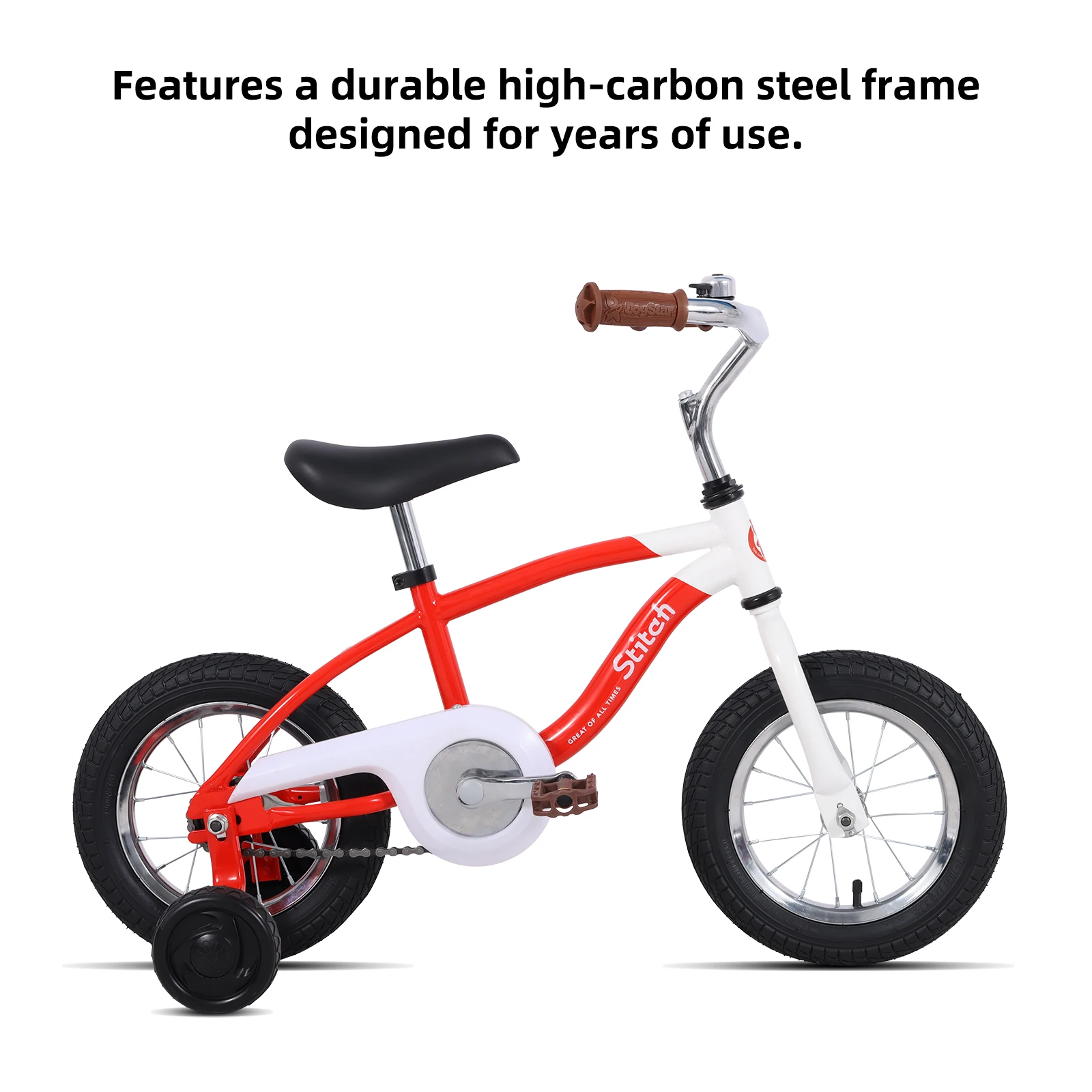 high-strength steel hardtail frame for stitching Direct China factory inventory Customizable 4-wheel training children's bike