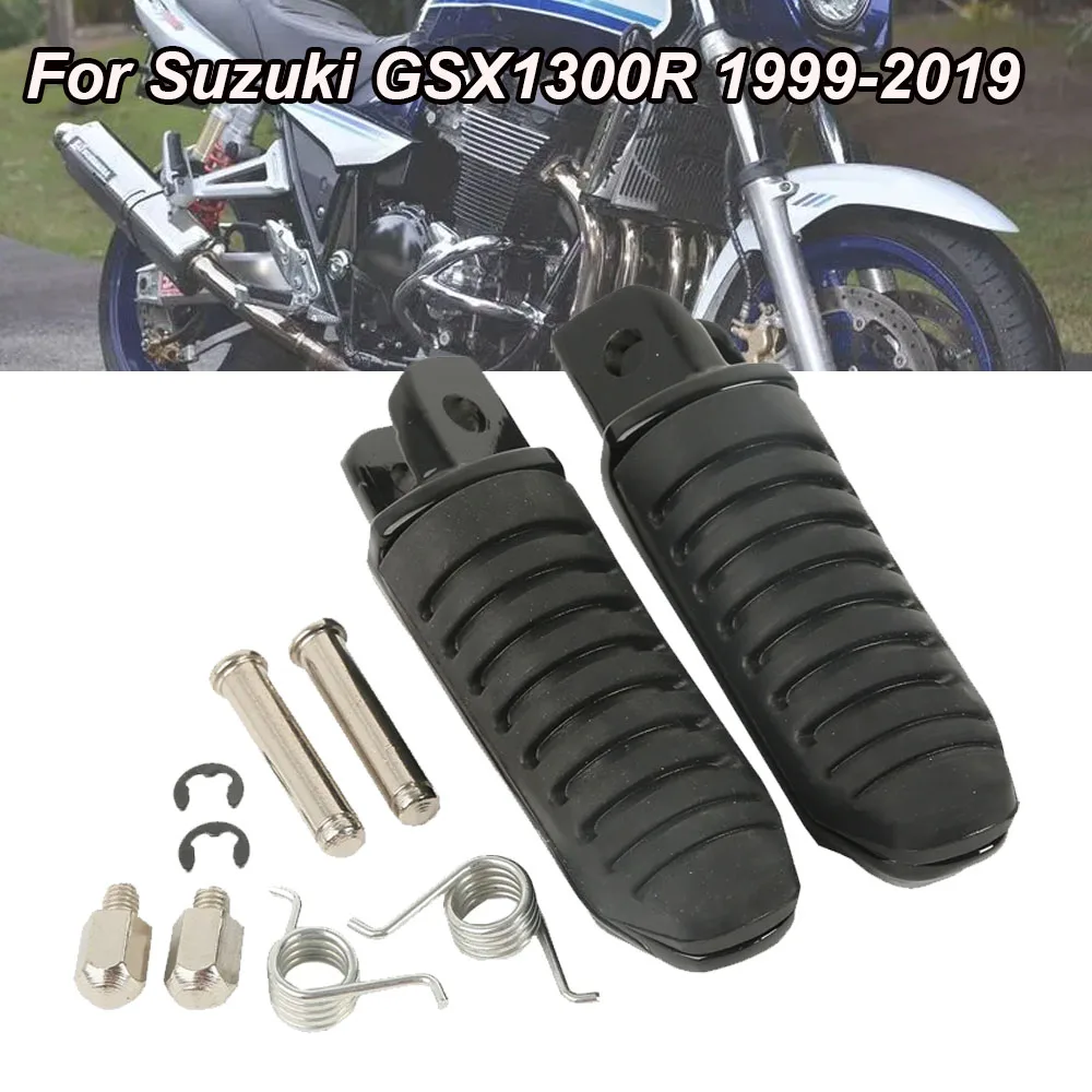

Pair Motorcycle Front Footrest Foot Pegs Rests Pedals For Suzuki GSX1300R 1999-2019 B-King GSX650 GSX1400 GSX 1400 2002-2008