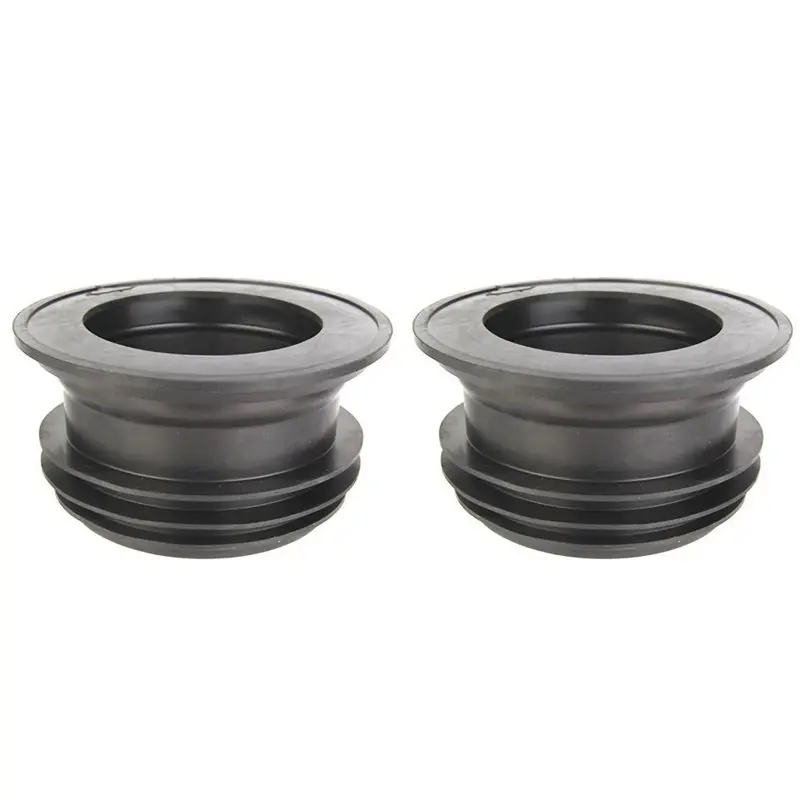 B97A-2X Toilet Flange Seal Ring For 100-110Mm PVC Pipe, Rubber Floor Outlet Gasket, Leakproof Spill Sealing