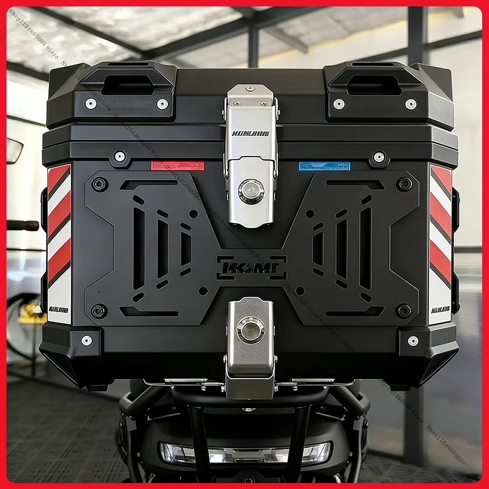 Bild 4: Motorrad-Koffer-Taktikpanel aus Aluminiumlegierung, wasserdichtes Molle-Panel, universeller Seitenkoffer-Organizer, modulare Aufbewahrung