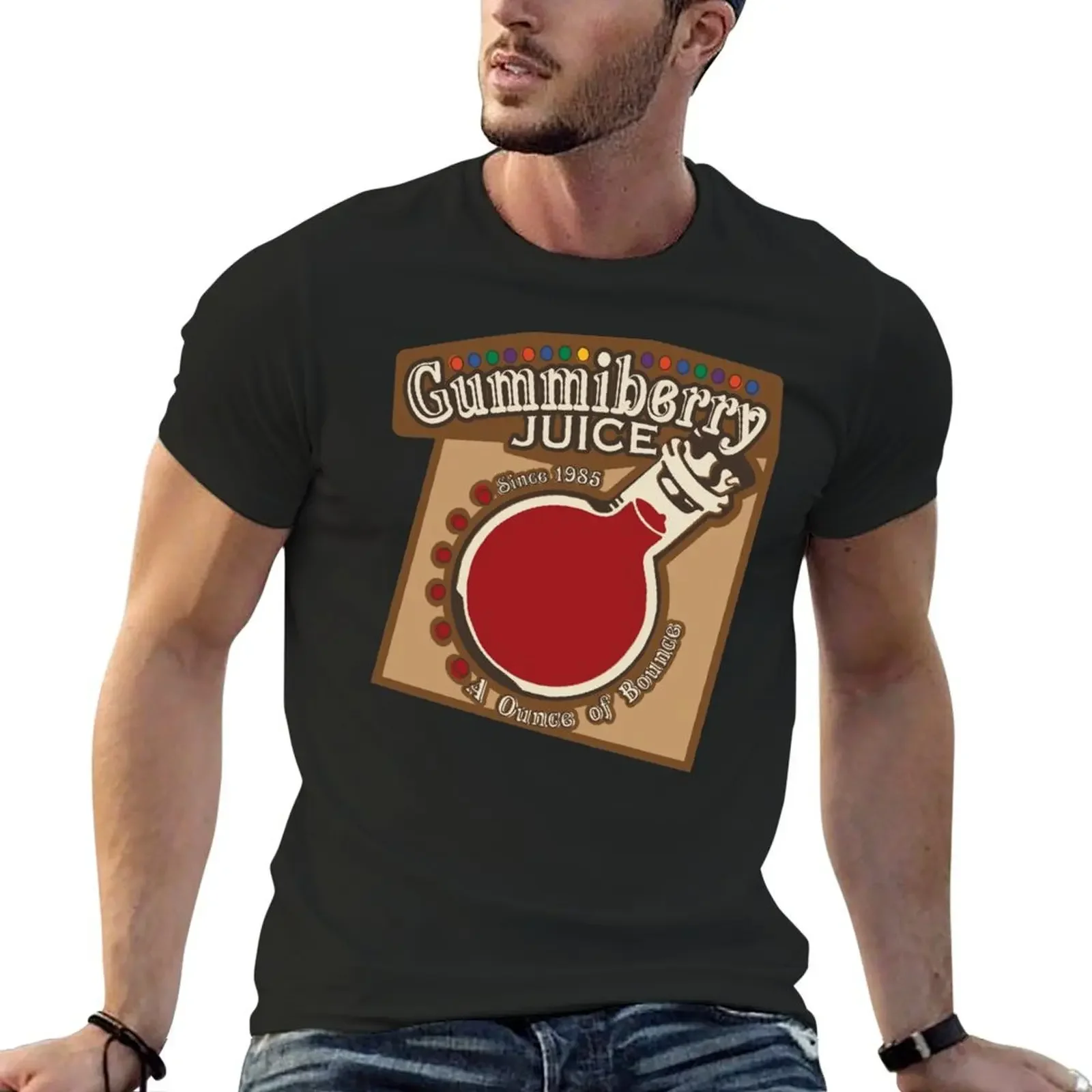 Camiseta de jugo de Gummiberry, cosas de anime de gran tamaño, ropa hippie, cosas baratas, ropa para hombres