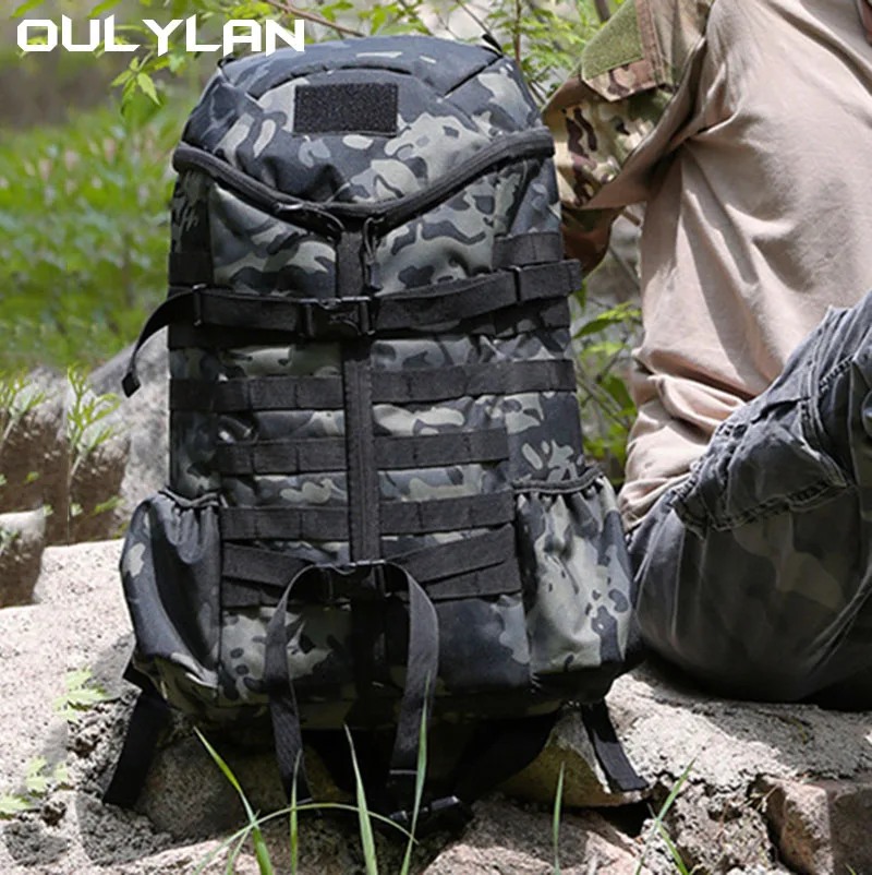 Imagem -02 - Oulylan-outdoor Camuflagem Sports Bolsa For Homem Tactical Caminhada Mochila Impermeável Camping Armazenamento Mochila de Viagem 60l