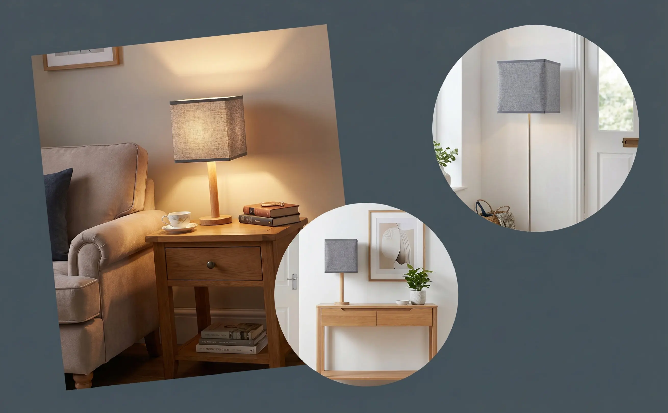 Linen Lamp Shade Rectangular Linen Lamp Cover Small Floor Lampshade Table Light Cover Bedroom Living Room Soft Light Decorative