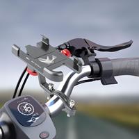 Bicycle Motorcycle Mobile Phone Navigation Bracket Aluminum Alloy Rotation Front And Rear Adjustment Handlebar Phone Mount Stand
