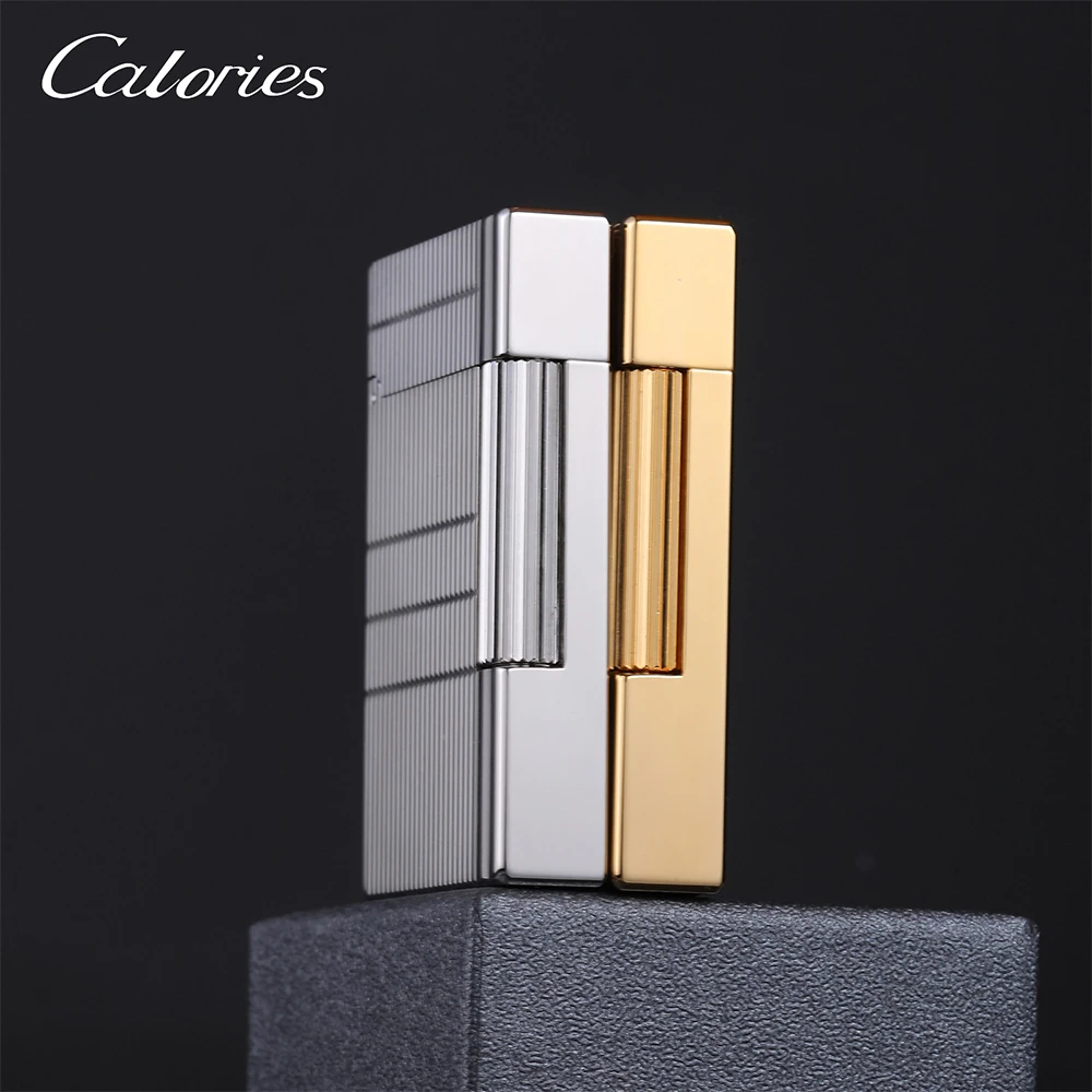 Gold Color Hand Carved Lighter High-Quality Metal and Pure Copper Indoor/Outdoor Adjustable Flame with Premium Gift Box
