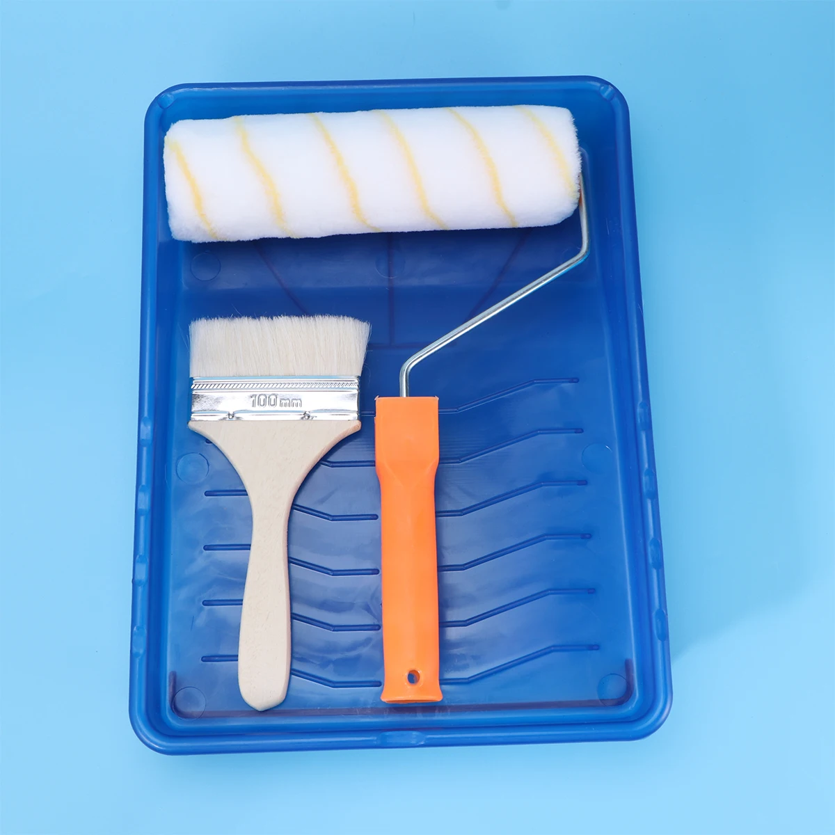 

Paint Roller Set Tool Kit for Home Wall Painting Decorative Surface Professional Quality Easy Clean Storage Walls Lengthen