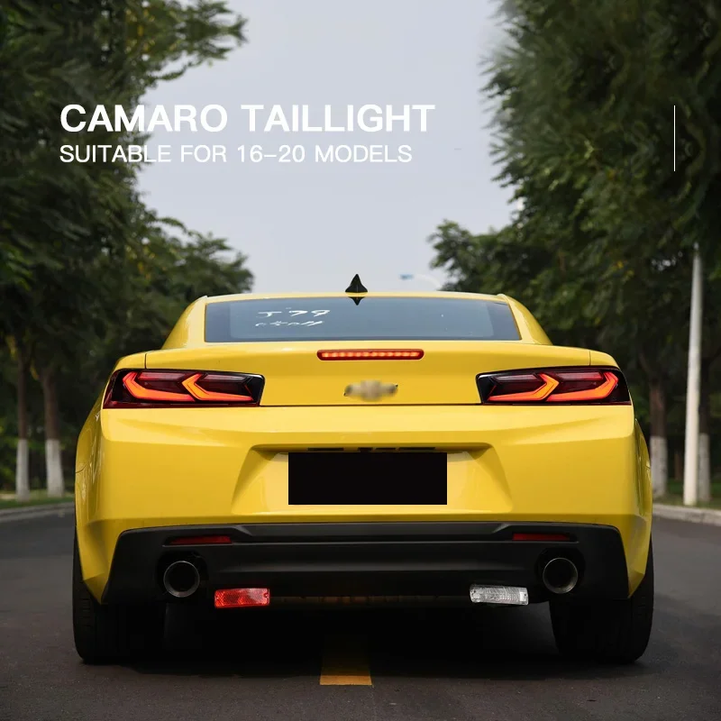 Para Chevrolet Camaro Coupe 2016 -2018 Carro LED Luz Traseira Auto Lâmpada Freio Reverso Luzes de Nevoeiro DRL Plug and Play IP67 2 pçs/set