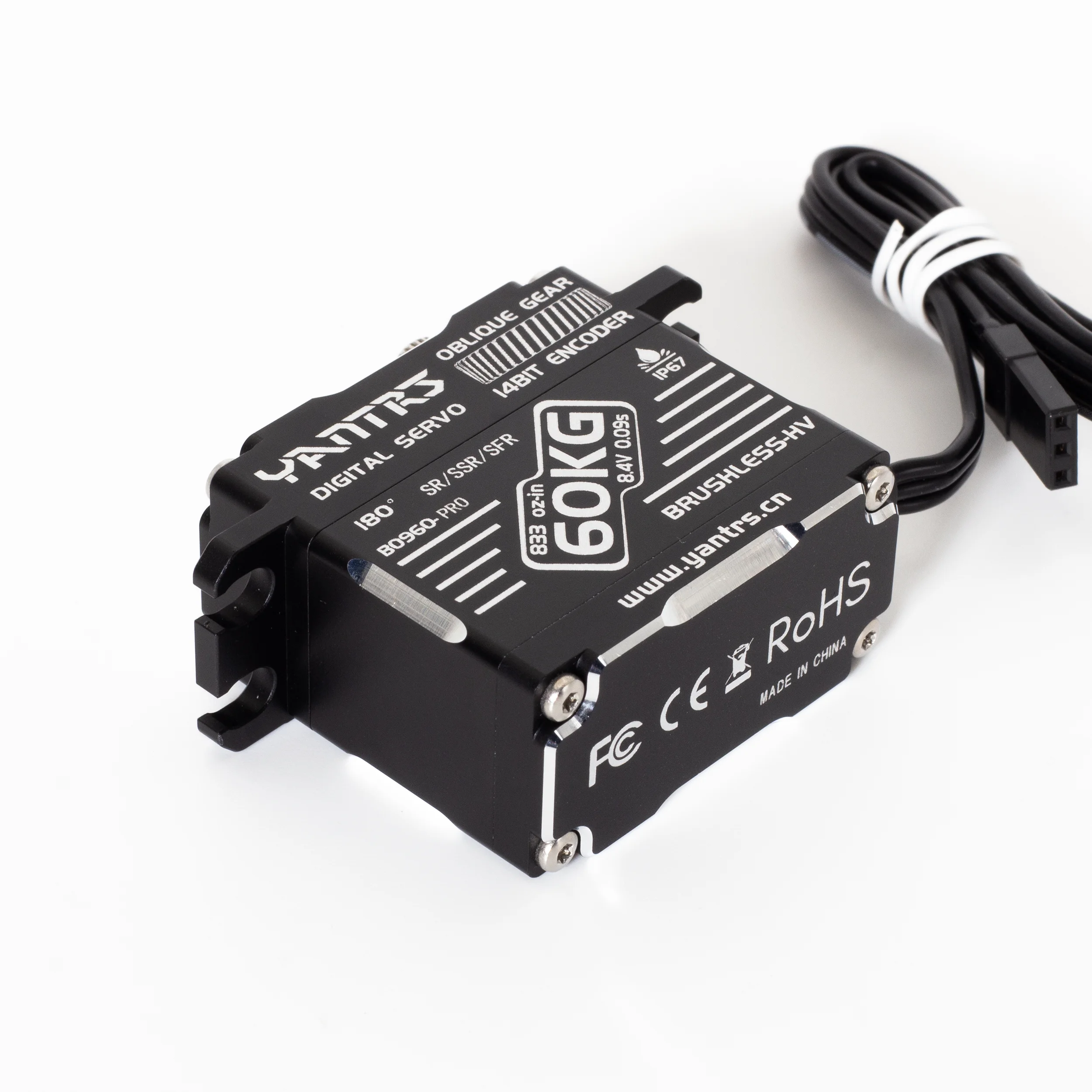 

YANTRS 60KG Magnetic Sensing Brushless Servo 8.4V High Speed High Voltage RC Car Truck Boat Compatible With SANWA FUTABA SR/SSR